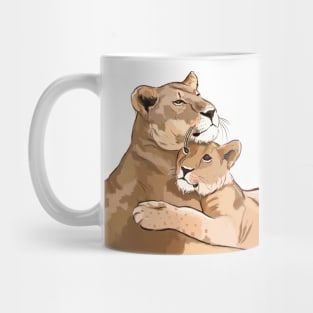 Lion family Mug